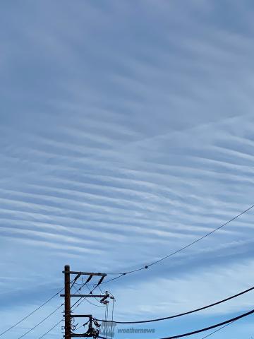 シマシマ模様の雲 注目の空の写真 ウェザーニュース