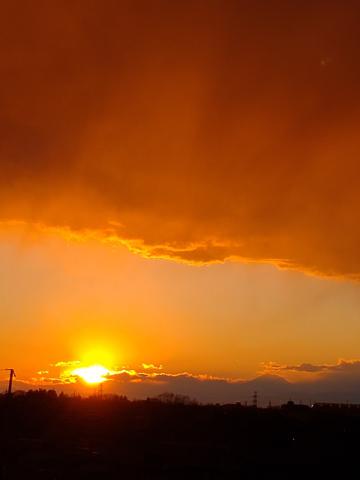 夕陽に染まる空 注目の空の写真 ウェザーニュース