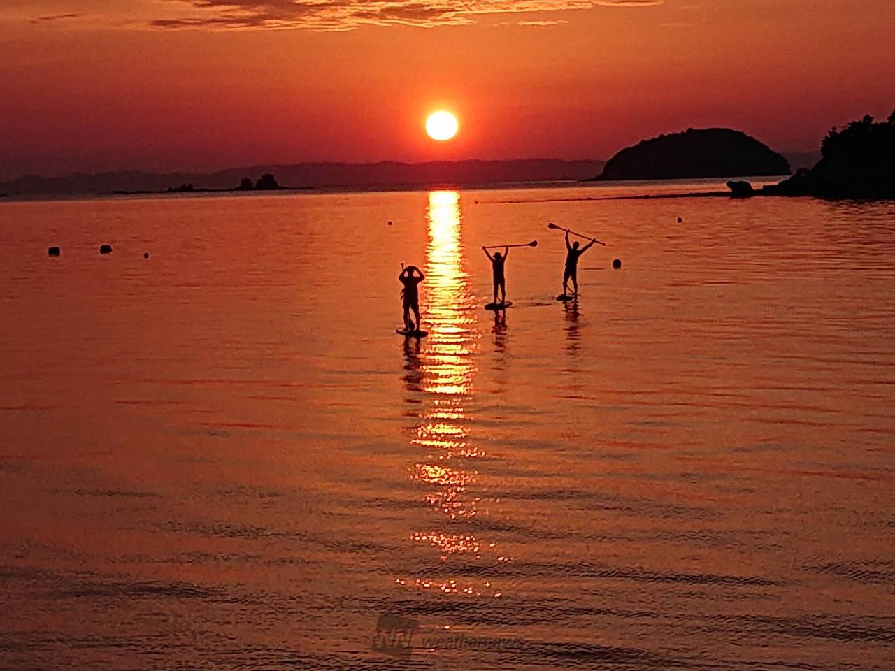 鮮やかに染まる夕焼け空 注目の空の写真 ウェザーニュース