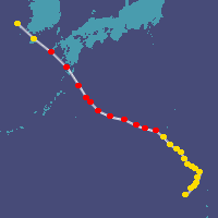 過去の台風データベース・1975年台風情報 ウェザーニュース