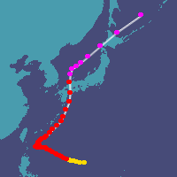 過去の台風データベース・1982年台風情報 ウェザーニュース
