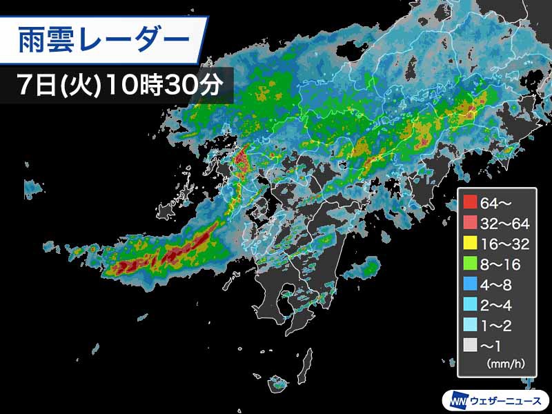 九州北部で激しい雨が続く今夜にかけても大雨に厳重警戒九州北部から四国で激しい雨土砂災害の危険度高い状況が続く今夜にかけても大雨災害に厳重警戒参考資料など