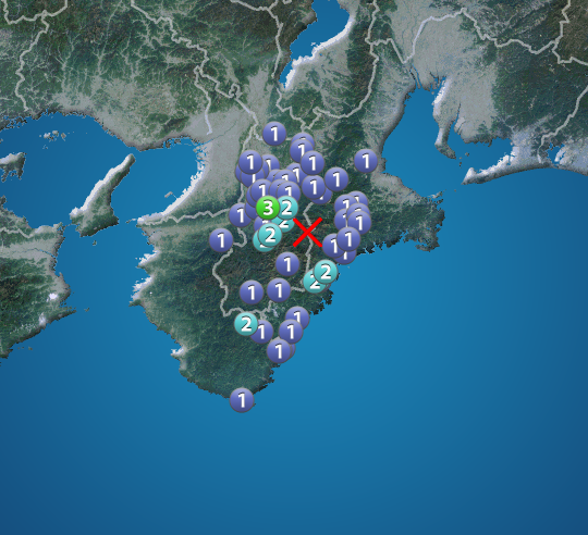 奈良県で震度3の地震発生 ウェザーニュース