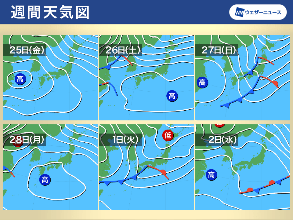 週間天気 週末は春の気配 日本海側は融雪災害に警戒 記事詳細 Infoseekニュース