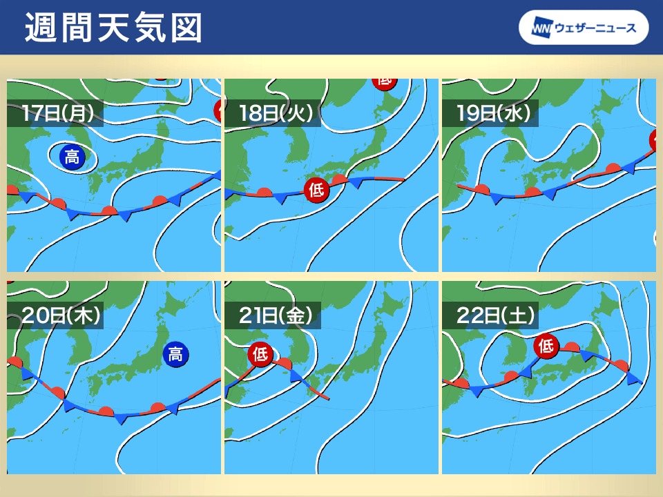 週間天気予報 今週は本州もいよいよ梅雨入りか - goo.ne.jp