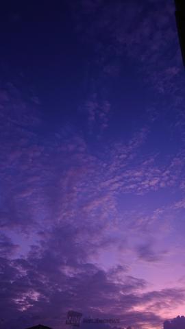 紫の夕焼けは台風接近のサイン 注目の空の写真 ウェザーニュース