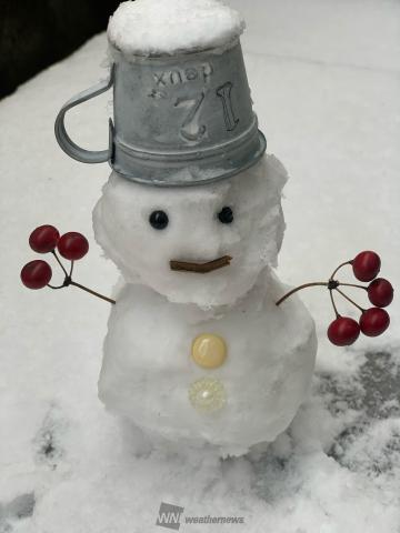 雪だるま作ってみた 注目の空の写真 ウェザーニュース