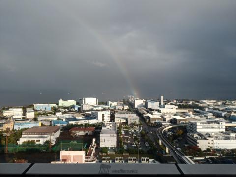 雨上がりの虹！ 注目の空の写真 ウェザーニュース