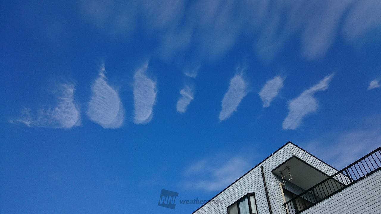 サンタさんの足跡 注目の空の写真 ウェザーニュース