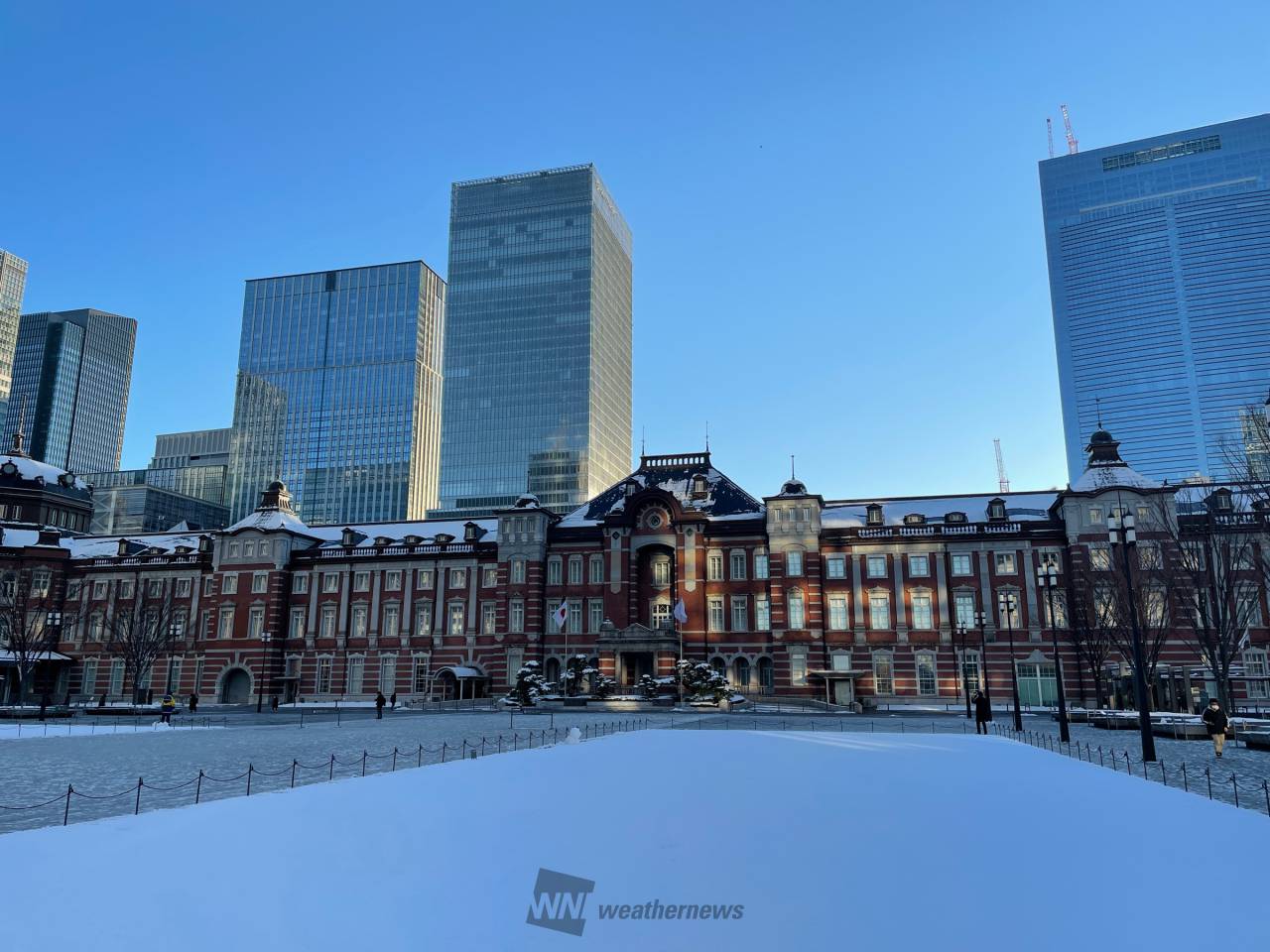 雪化粧の首都圏 注目の空の写真 ウェザーニュース
