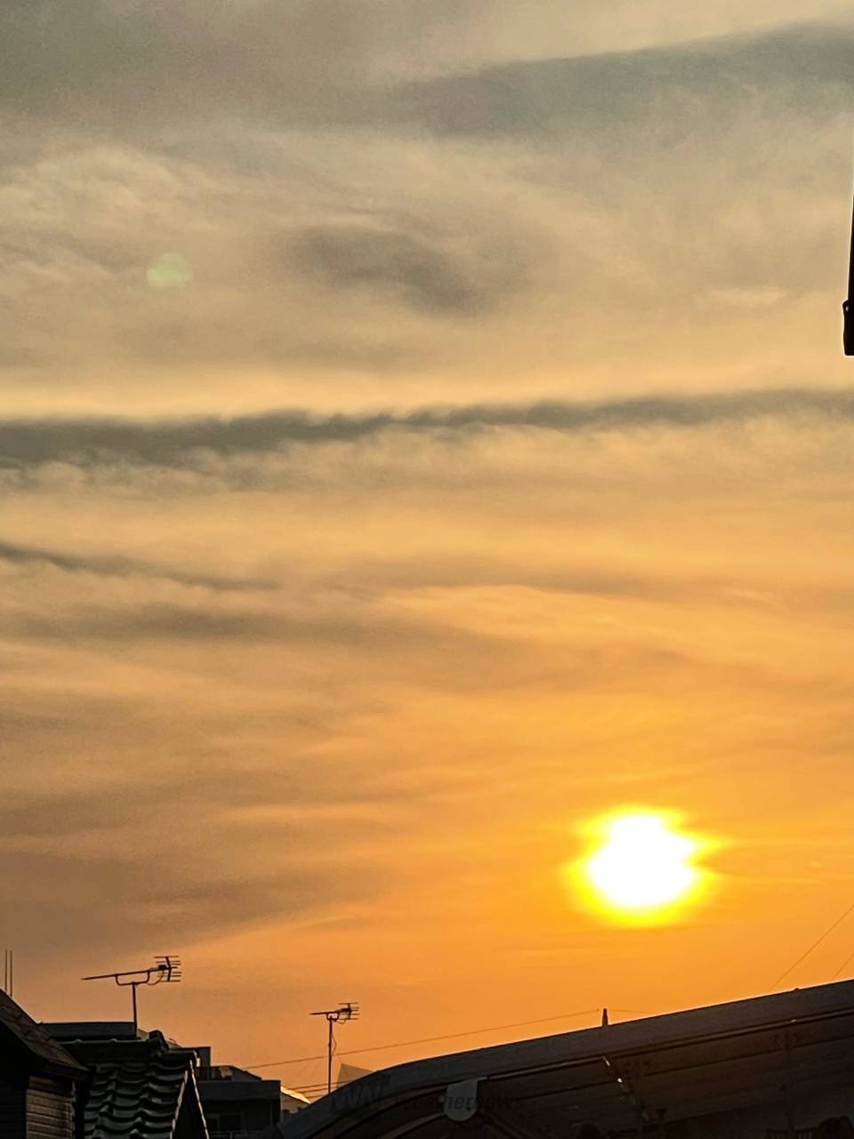 鮮やかに染まる夕焼け空 注目の空の写真 ウェザーニュース