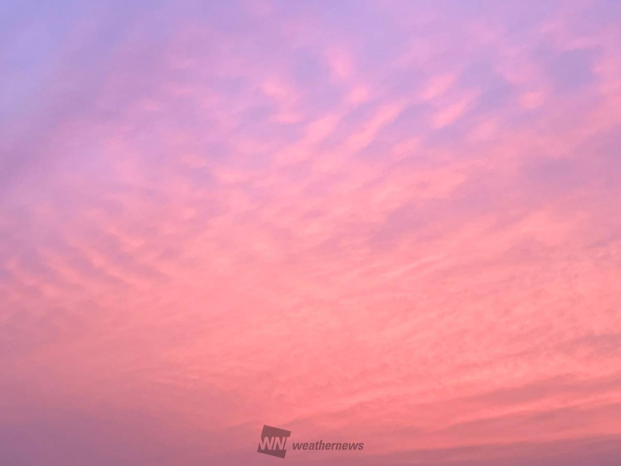 アートのような夕焼け 注目の空の写真 ウェザーニュース