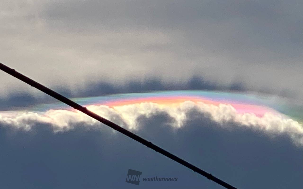怪しい雲が七色に 注目の空の写真 ウェザーニュース