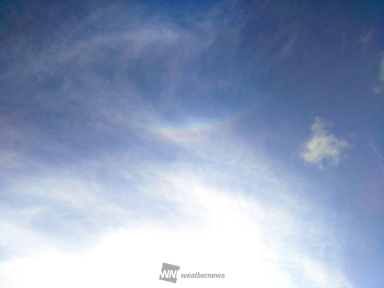 空に虹色現象 注目の空の写真 ウェザーニュース