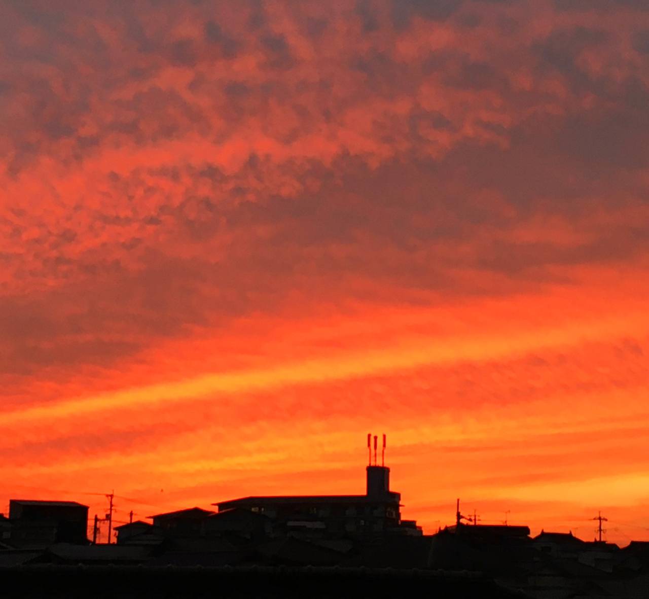 本日の夕空 注目の空の写真 ウェザーニュース