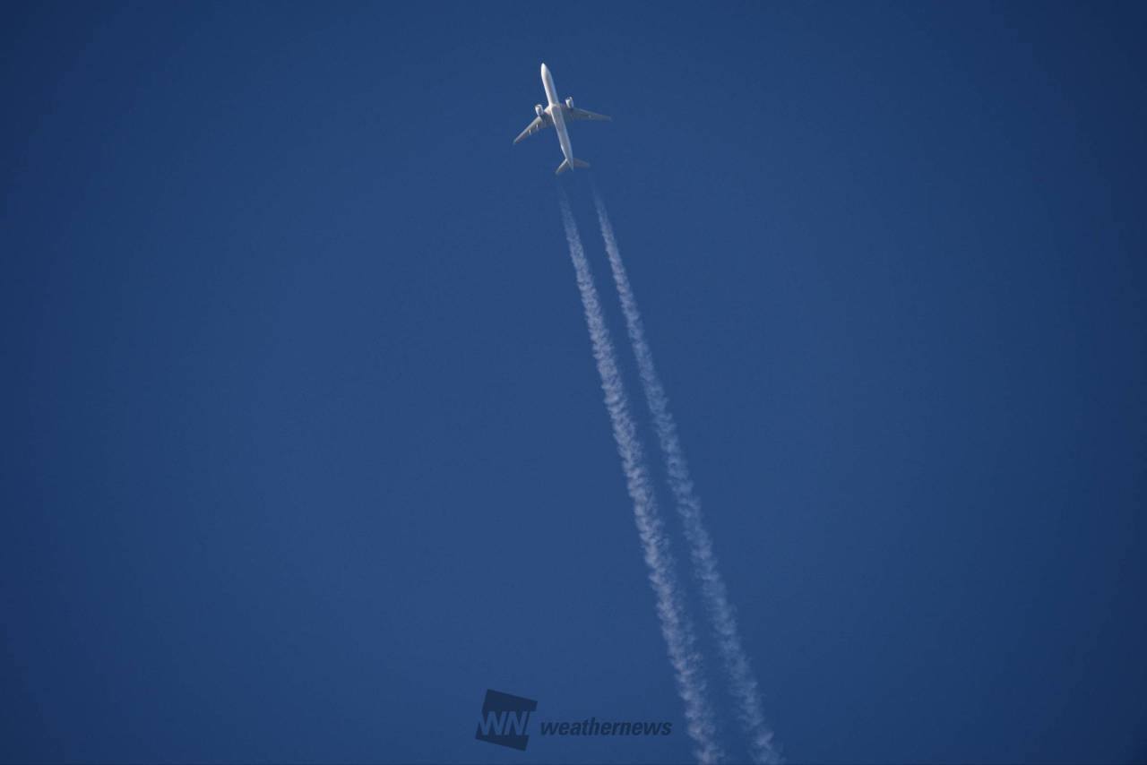 飛行機雲さま専用 おまとめ 朝空と飛行機雲 注目の空の写真 ウェザーニュース