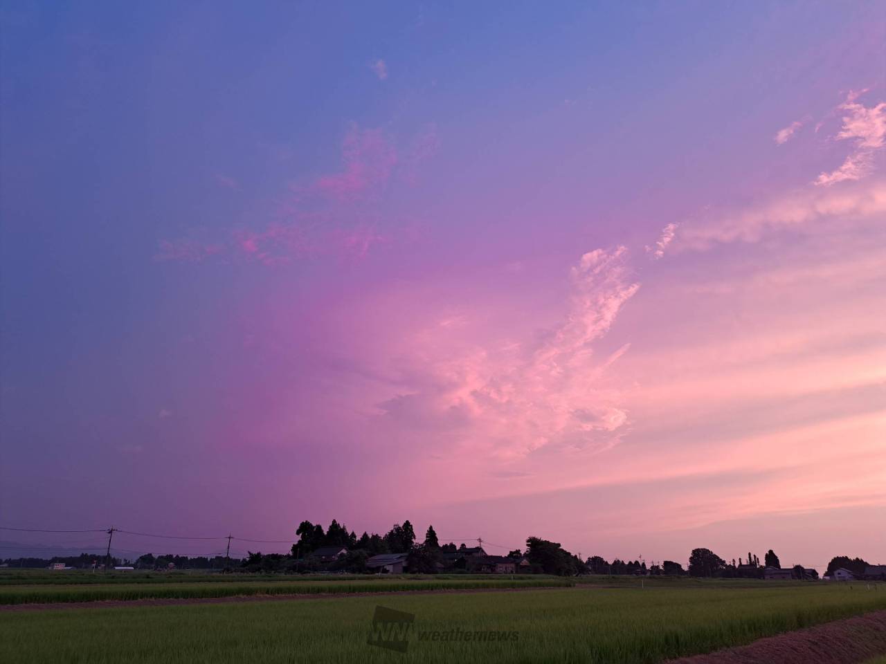 夕焼けタイム 注目の空の写真 ウェザーニュース