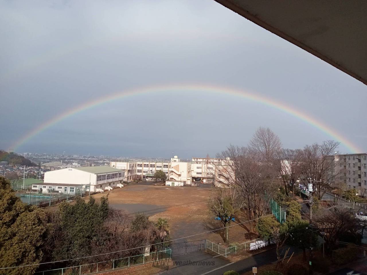 雨あがりに虹🌈 注目の空の写真 ウェザーニュース