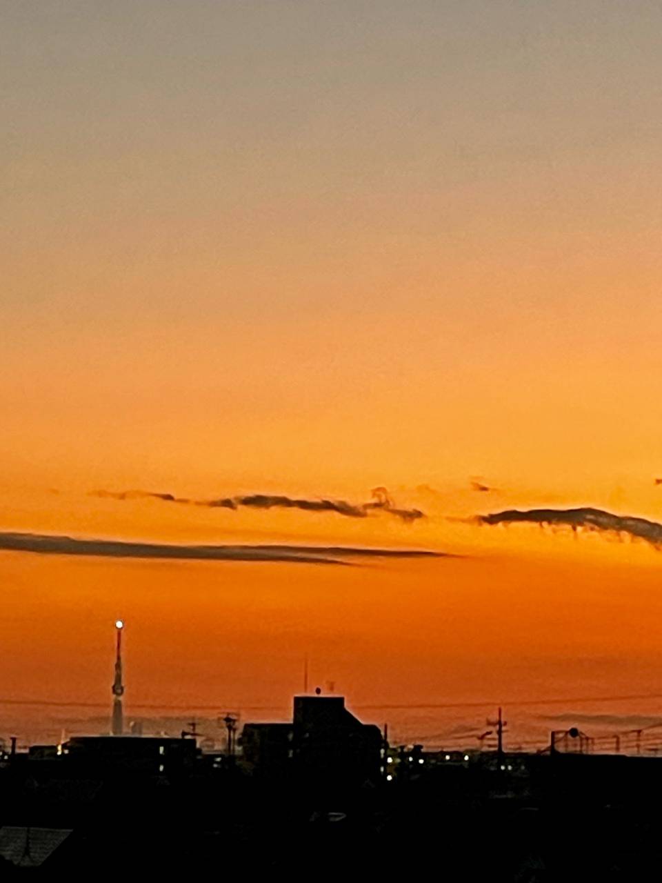 本日の夕焼け 注目の空の写真 ウェザーニュース