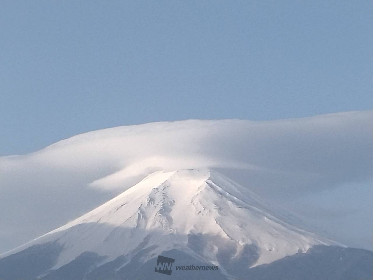 笠雲富士山🗻 注目の空の写真 ウェザーニュース