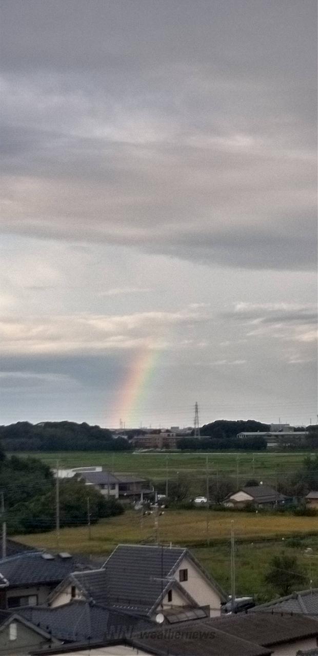 雨の終わりを告げる虹 注目の空の写真 ウェザーニュース