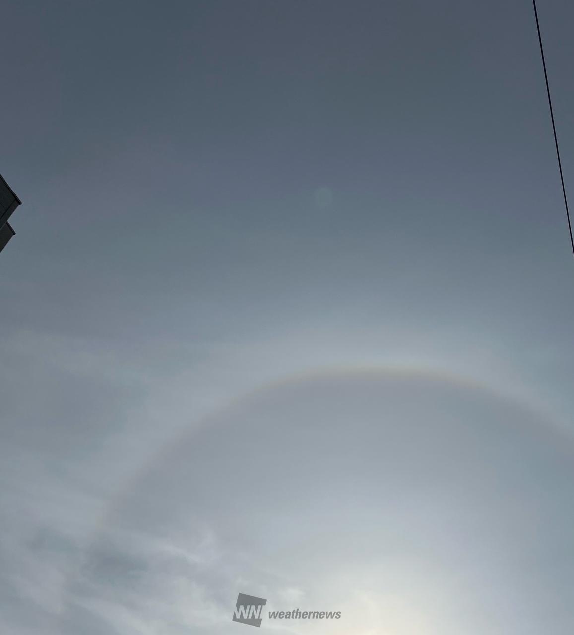 虹色現象のプレゼント 注目の空の写真 ウェザーニュース