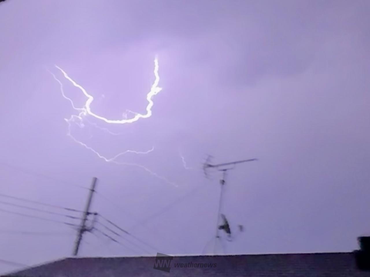 23：13 少し遠くの雷 馬蹄形です。ア | 千葉県八千代市 | Hikari