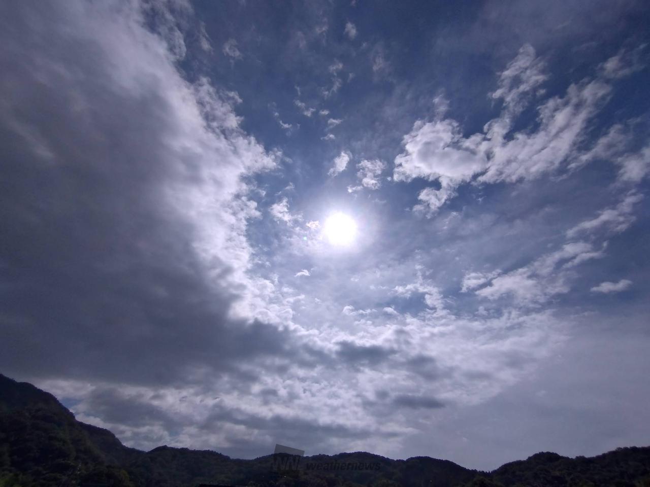 9時10分頃の東空...
