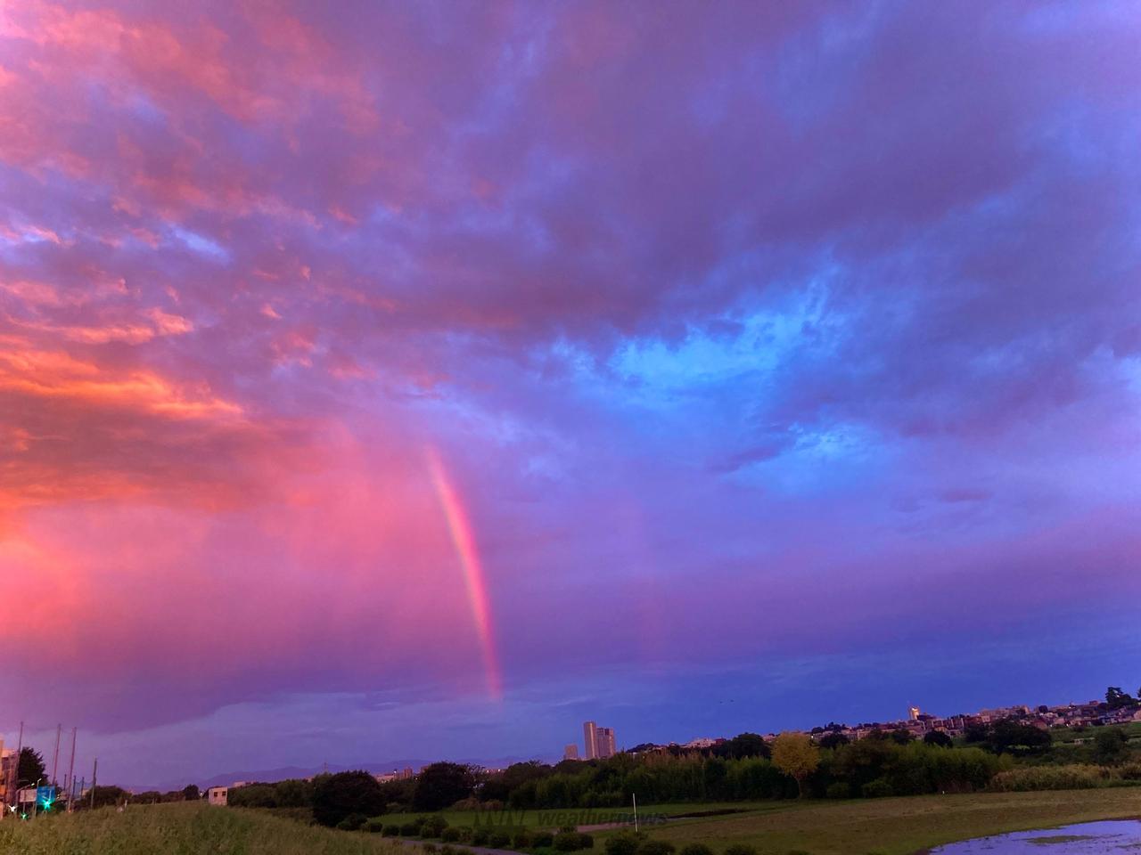 雨上がりの空 雨上がりの夕焼け 注目の空の写真 ウェザーニュース