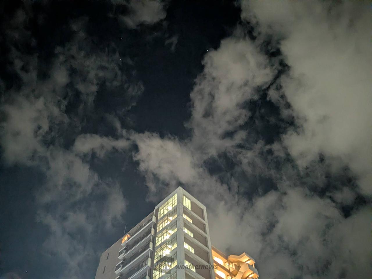 こんばんは 雲が多めですが、すき間からお | 長野県上田市 | タマ