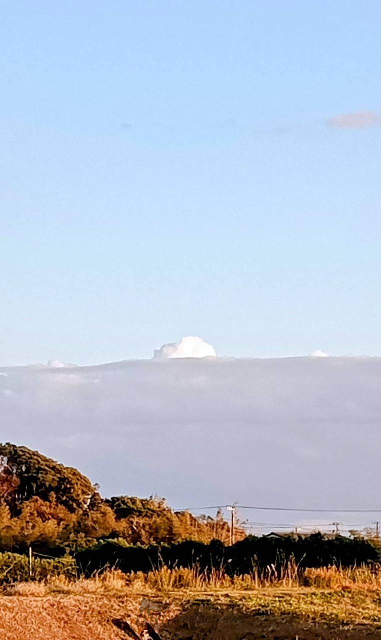 南東の空を パチリしました 雲が水平線の | 千葉県南房総市 | コスモ